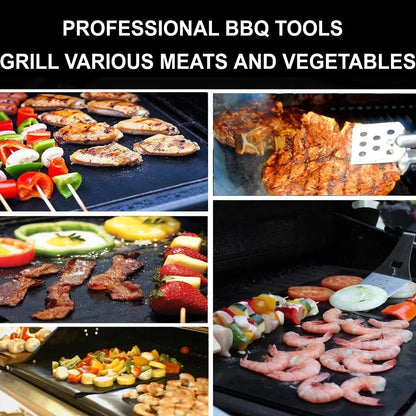 3-10 Pcs Non-stick BBQ Grill Mat 40*33cm Baking Mat BBQ Tools Cooking Grilling Sheet