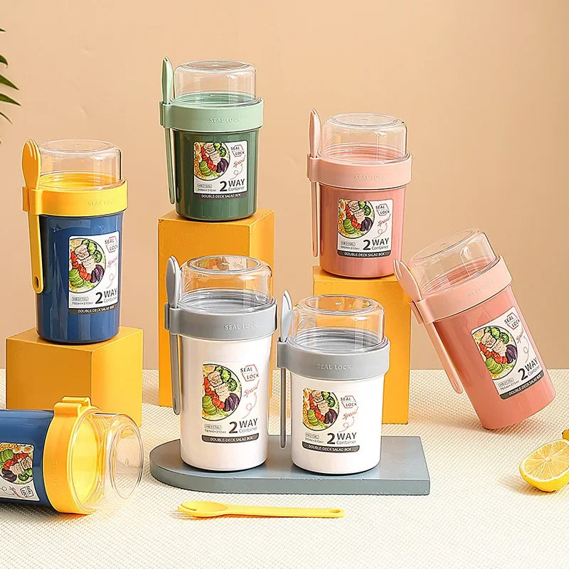 790ml/990ml Salad Oatmeal Cup Breakfast Cup Cereal Nut