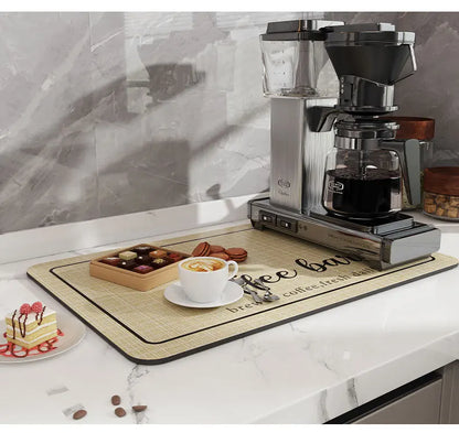 Hot Coffee Machine Rug Water Absorbing Pad