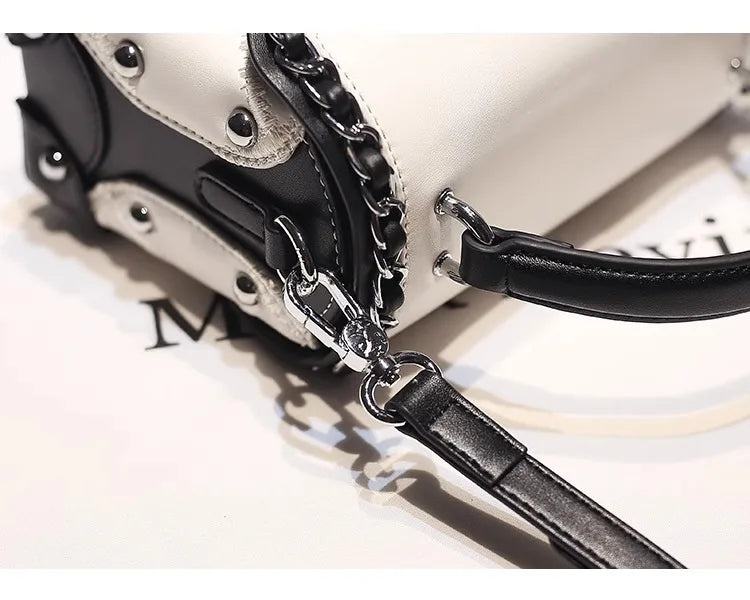 Square Leather Crossbody Bag