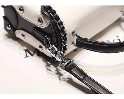 Square Leather Crossbody Bag