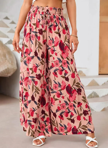 Wide Leg Long Waist Straight Pants