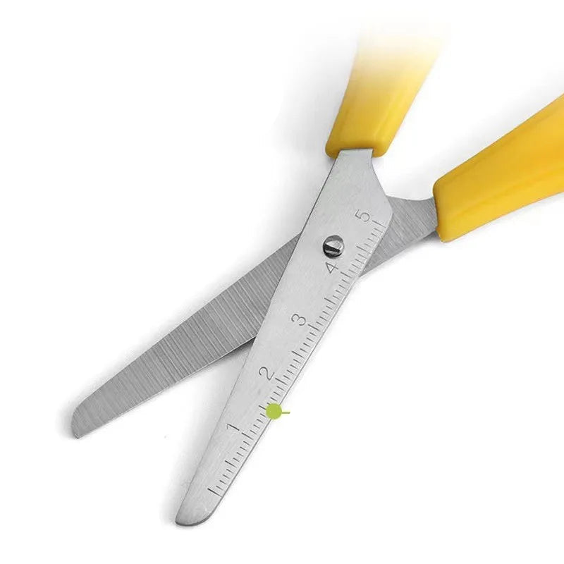 Graduated Student Scissors DIY Handmade Scissors Safety Ruler