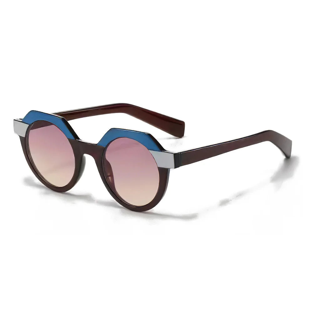 Retro Frame Blue Light Blocking UV400 Sun Glasses