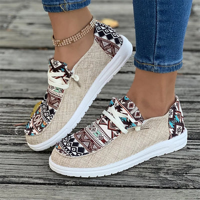 Round Toe Walking Shallow Mouth Thick Sole Sneaker