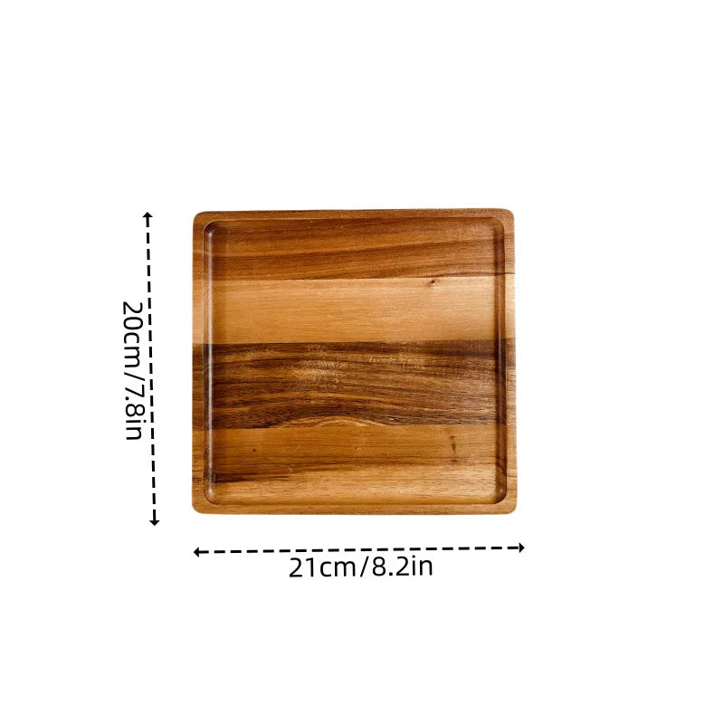 Japanese solid wood fruit plate