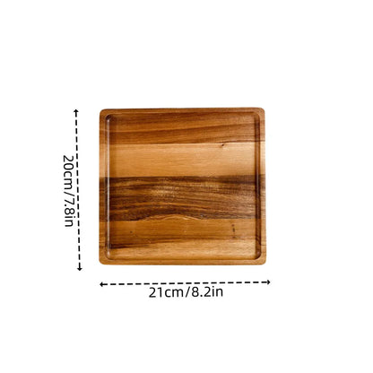 Japanese solid wood fruit plate