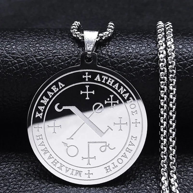 Seven Archangels Amulet Stainless Steel Necklaces