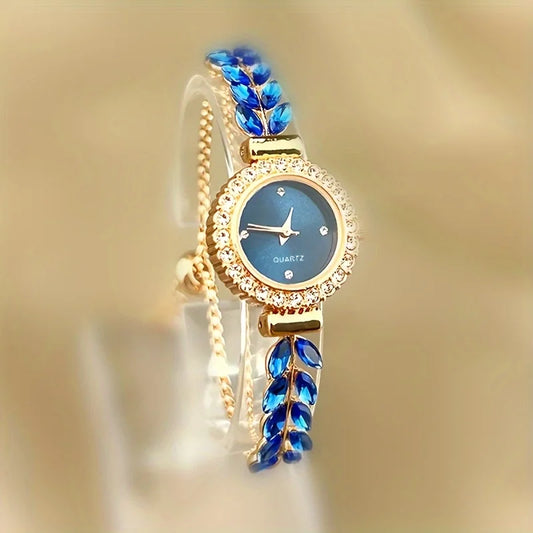 Luxury Water Diamond Quartz Bracelet Watch