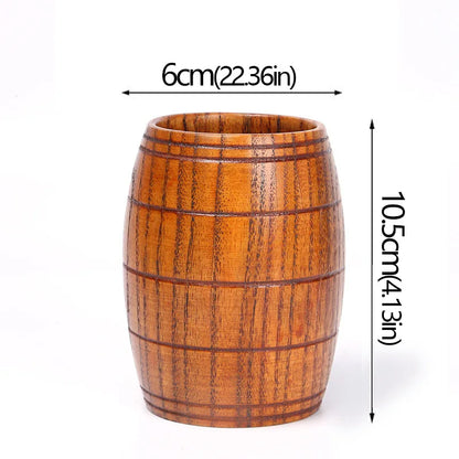Wooden Handmade Jujube Wood Handle Beer Coffee Milk Tea Mug