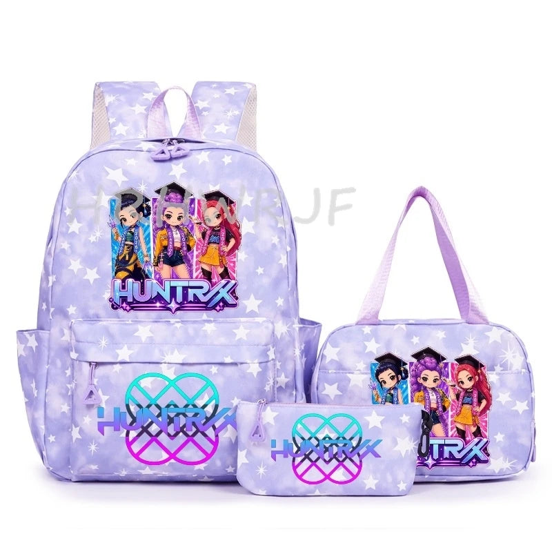 3Pcs/Set KPop Demon Hunter School Bags