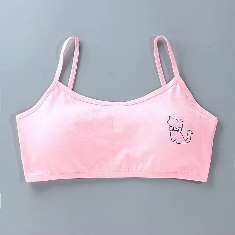 1pc Teenage Girls Tops Cotton Soft Underwear