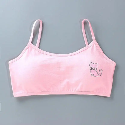 1pc Teenage Girls Tops Cotton Soft Underwear