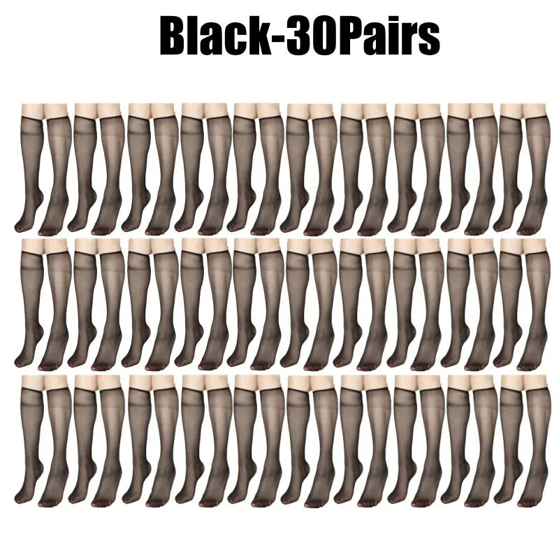 Ultra-Thin Korean Style Invisible Thigh-High Socks