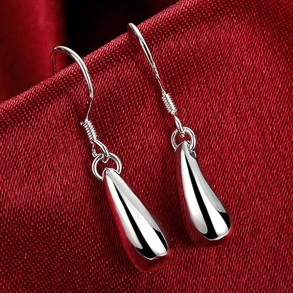 925 Sterling Silver Round Circle Hoop Earrings