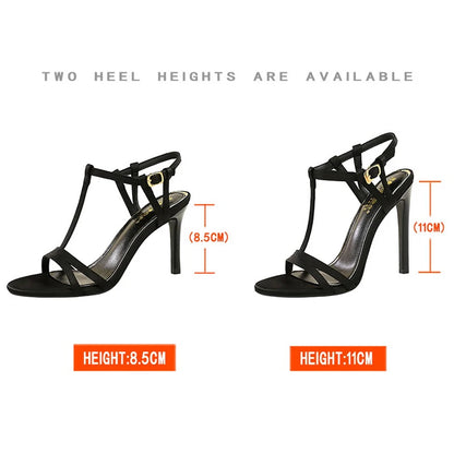 high-heeled buckle strap Shoes