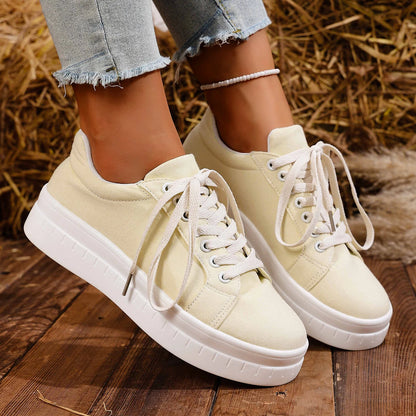 Casual Lace Up Platform Tennis Sport Sneakers