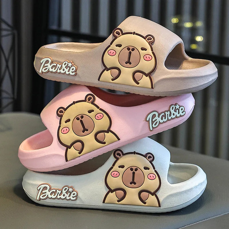 Children Slippers Cute Cartoon Girl Home Slippers