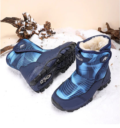 Anti-Slip  Fleece and Thickened Warm Cotton Snow Boots