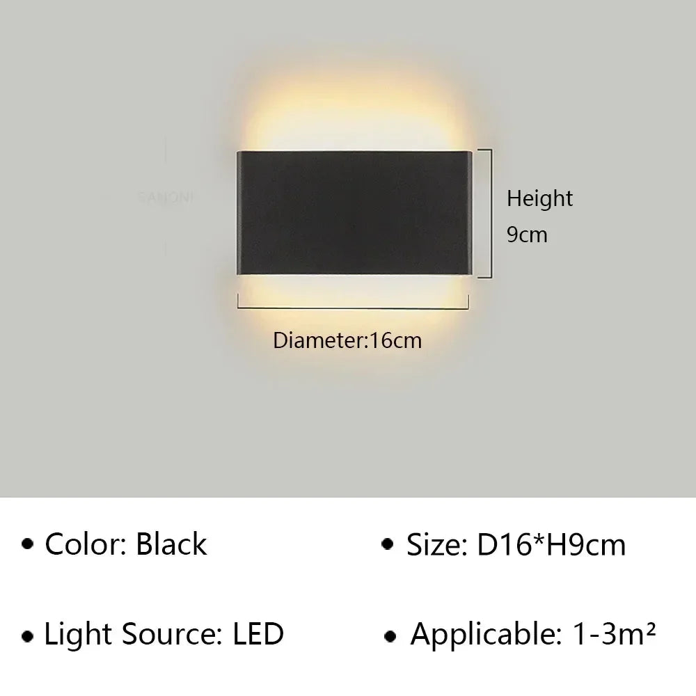 Modern LED Wall Lamp for Bedside Living Room Stairs Aisle