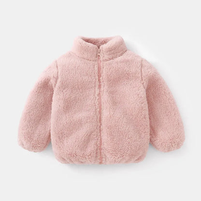 Plush Coat Autumn Winter Warm Baby Girl Boy Casual Toddler Jacket