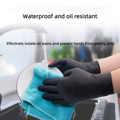 S/M/L/Xl Bag Black Pvc Disposable Cleaning Gloves