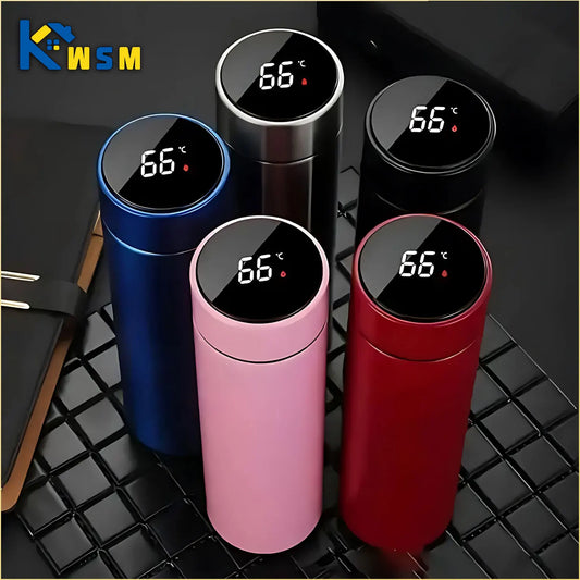 500ML Temperature Display Thermos Cup Stainless Steel Bottle