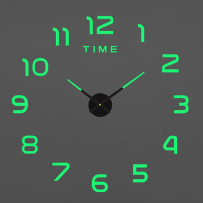 Large Wall 3D DIY Quartz Acrylic Mirror Stickers Clocks