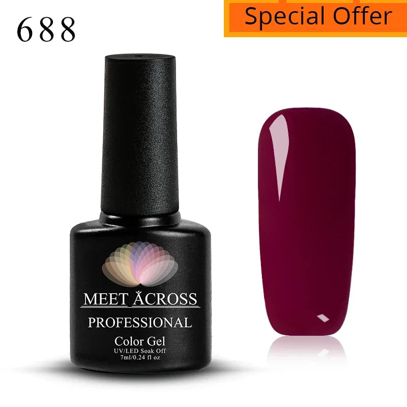 7ml Red Series Gel Nail Polish Glitter