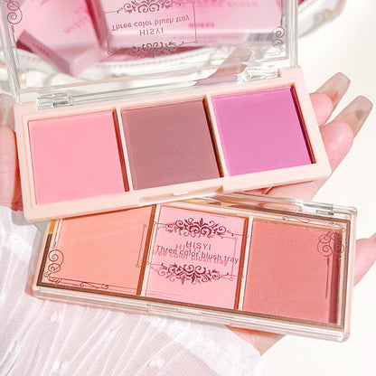 HISYI three-color blush natural color makeup