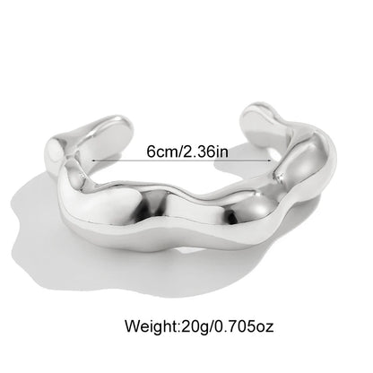 Exaggerated Hip Hop Rock Plastic Cuff Bracelet