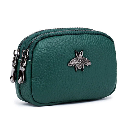 Coin Purse Genuine Leather Mini Pouch Storage Bag Small Wallets