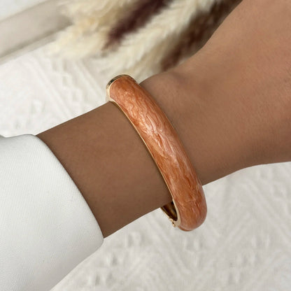 Round Bangles Exaggerated Geometric Wide Cuff Bracelets Hip Hop