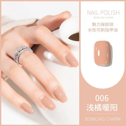 40 Colors Nail Polish Water-based Quick Drying Tearable Nail Art
