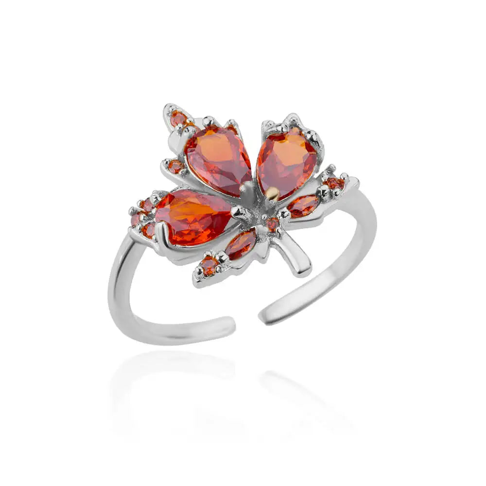 DANA Zircon Leaf Rings