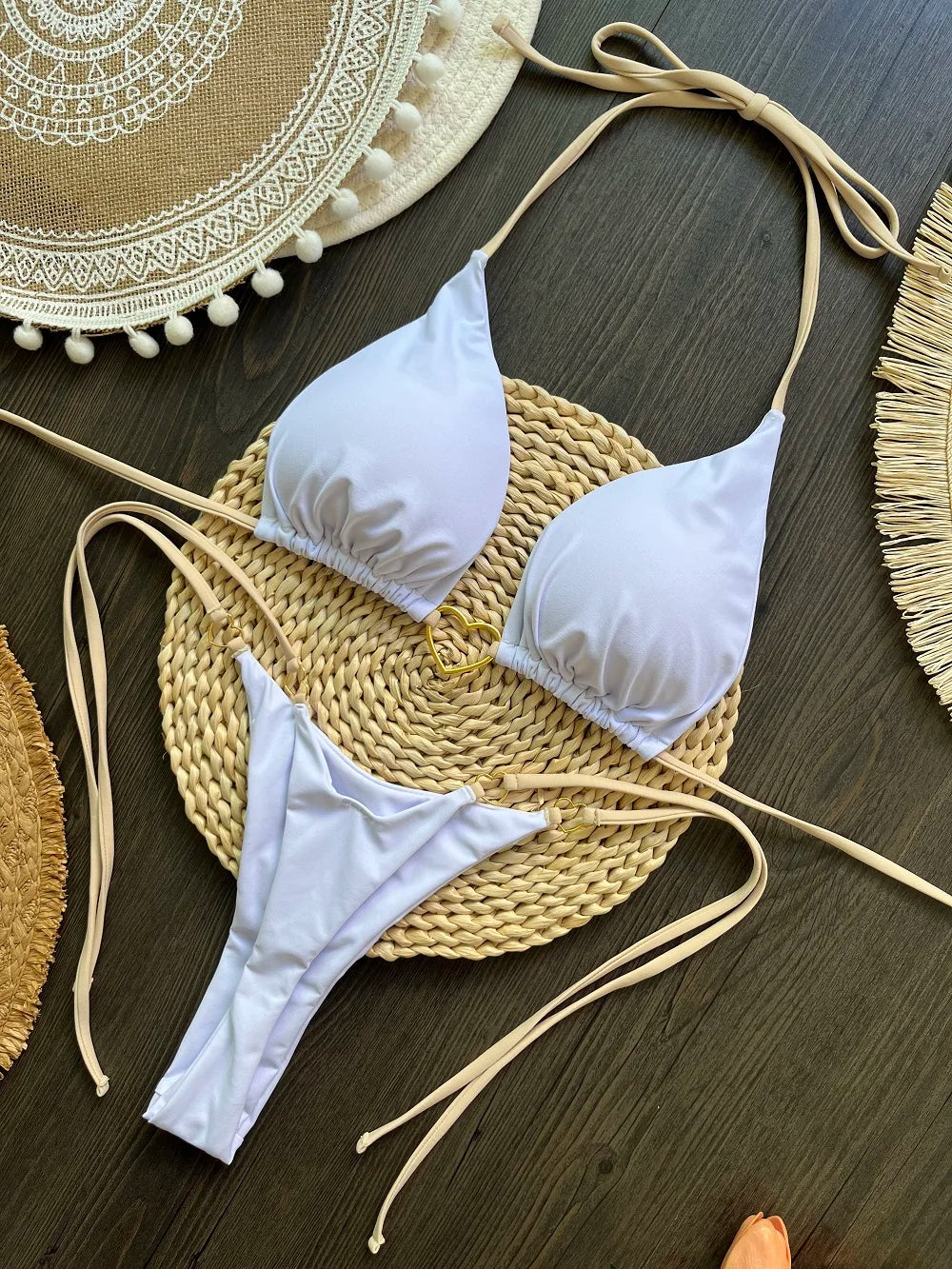 Sexy Halter Bikini Swimsuit  Brazilian Set