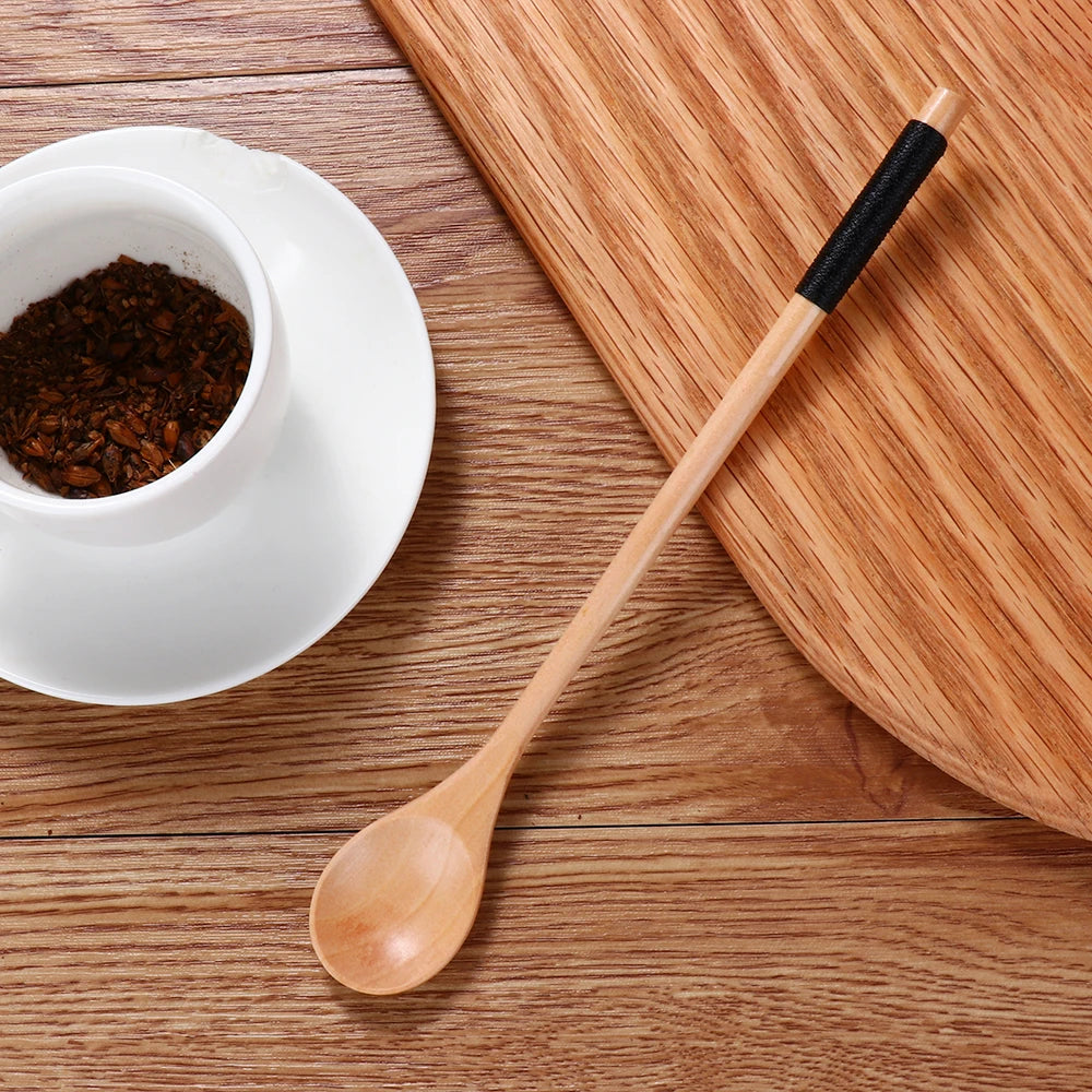 1Pc Wooden Spoon for Eating Mixing Stirring Cooking