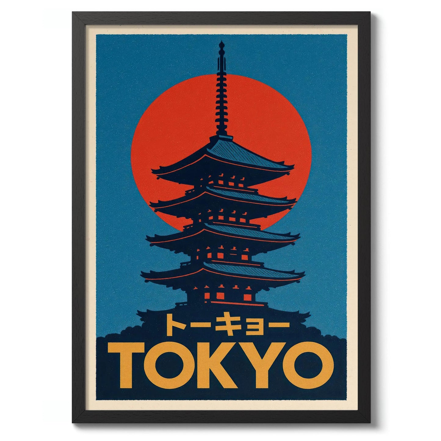 Japanese Tokyo Teahouse Cartoon Canvas Print