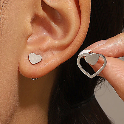 DANA Geometric Square Triangles Stud Earrings