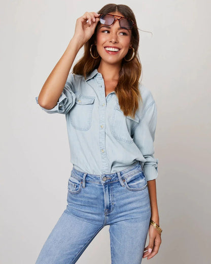 Casual Loose Denim Oversized Shirts