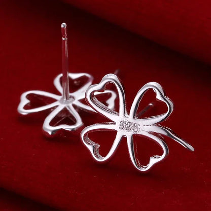 925 Sterling Silver Round Circle Hoop Earrings