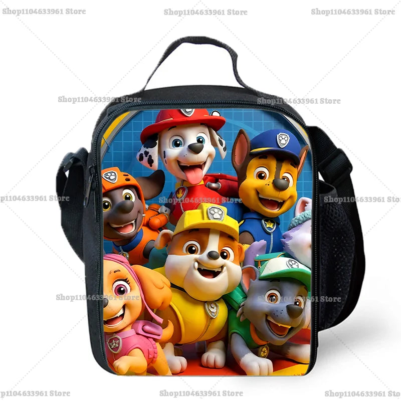 Paw Patrols Chase Skye Cute Food Container School Lunch Bag
