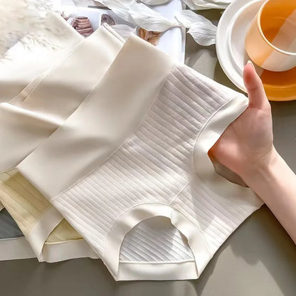 Lencería de algodón de talle alto y seda de hielo