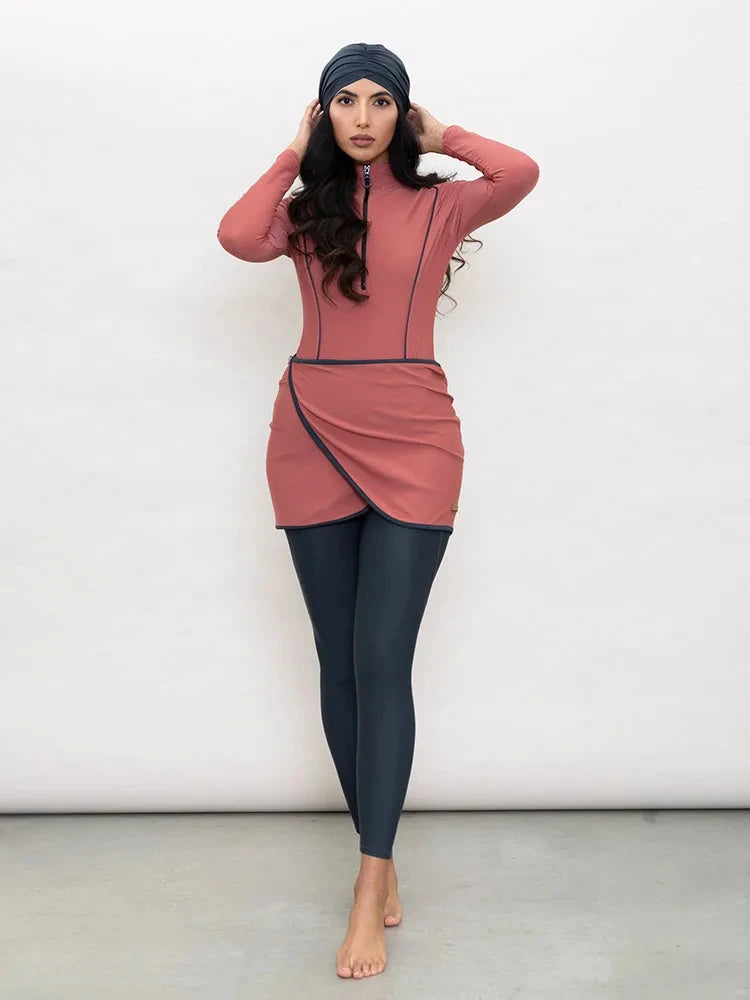 3PCS/Set Muslim Burkini Long Sleeves Swimsuit