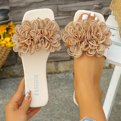 Flower Flat Slippers