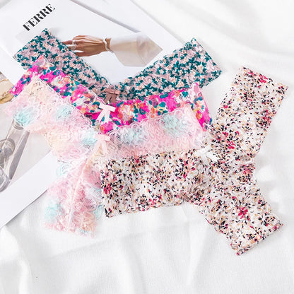 ruffles Underwear Invisible Seamless  G-String Lingerie