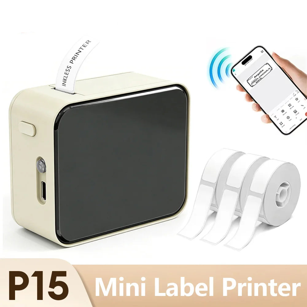 Marklife P15 Thermal Label Printer Mini Handheld Bluetooth Wireless Labeling Machine