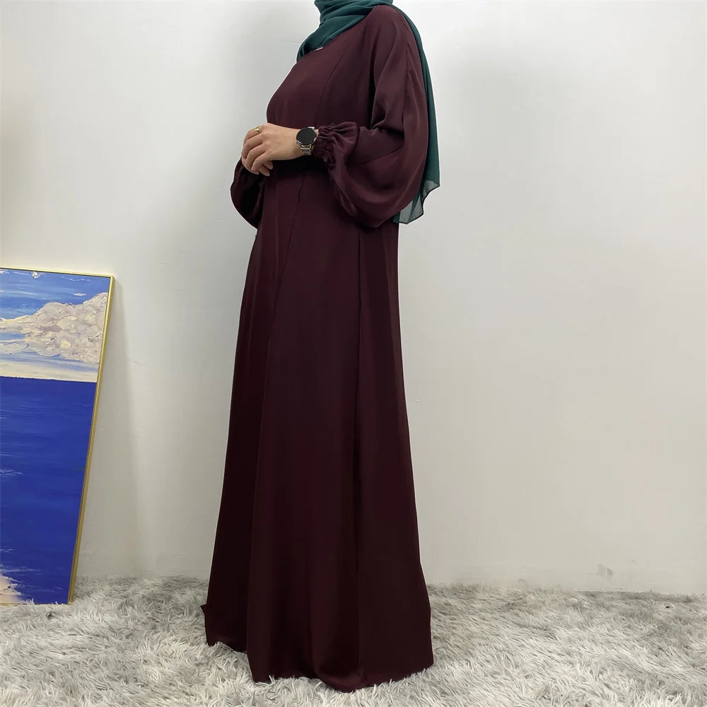 عباية بسحاب أمامي للمسلمات