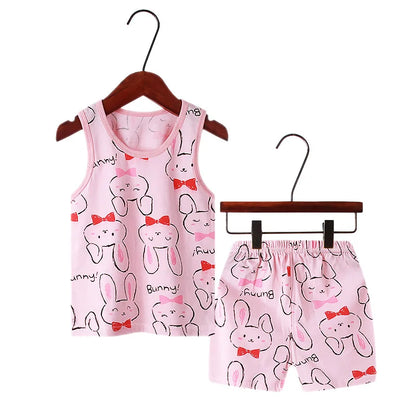 Cat Pajamas Sleeveless Sleepwear Set