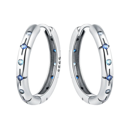 925 Sterling Silver Simple Gold U-shaped Earrings